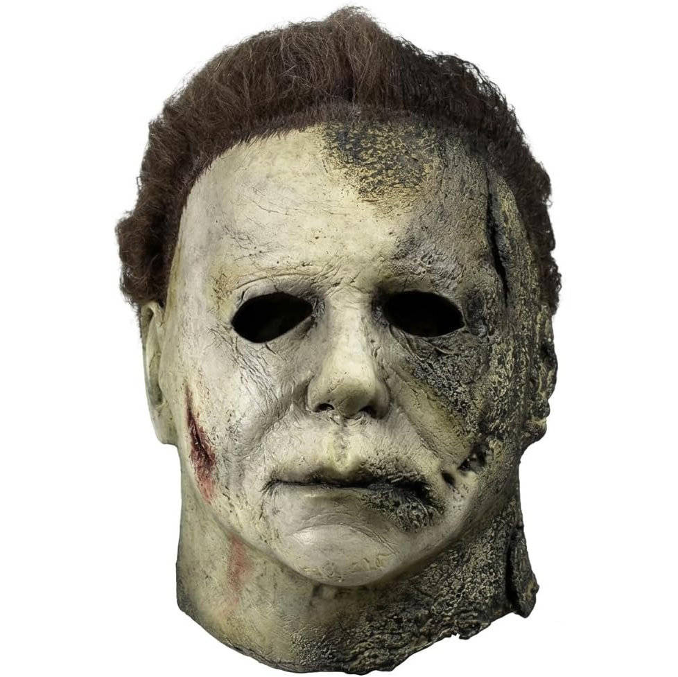 Halloween's Realistic White Latex Slasher Mask for Cosplay & Parties Mask#4