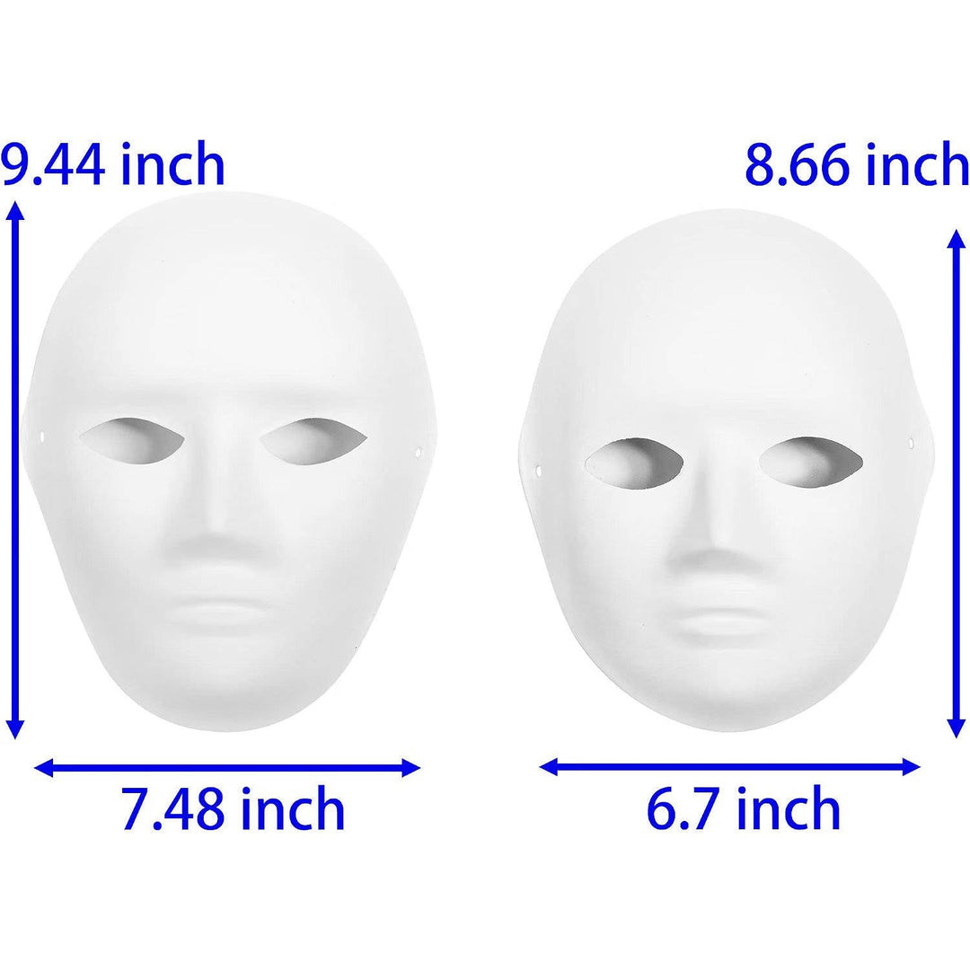 Halloween's 14 Pack Paper Mache Masks for Creative Projects and Events