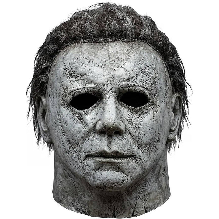 Halloween's Realistic White Latex Slasher Mask for Cosplay & Parties Mask#3