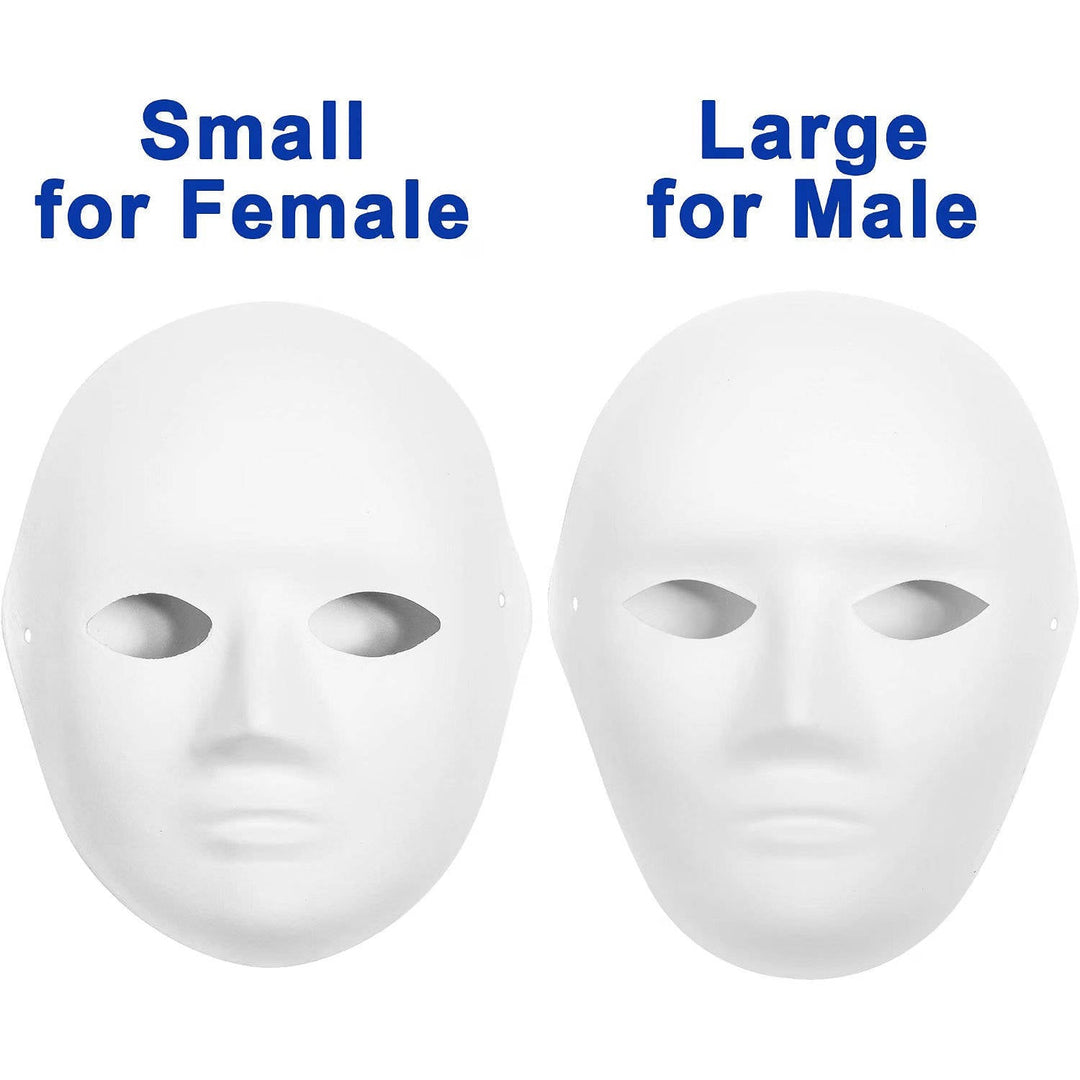 Halloween's 14 Pack Paper Mache Masks for Creative Projects and Events