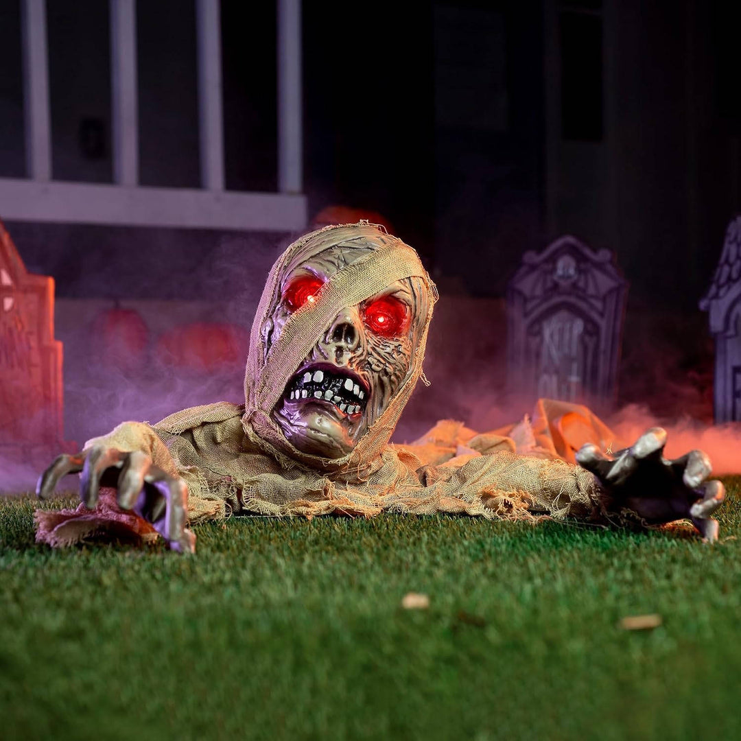 Halloween's Light-Up Zombie Groundbreaker with Creepy Sound & IR Sensor