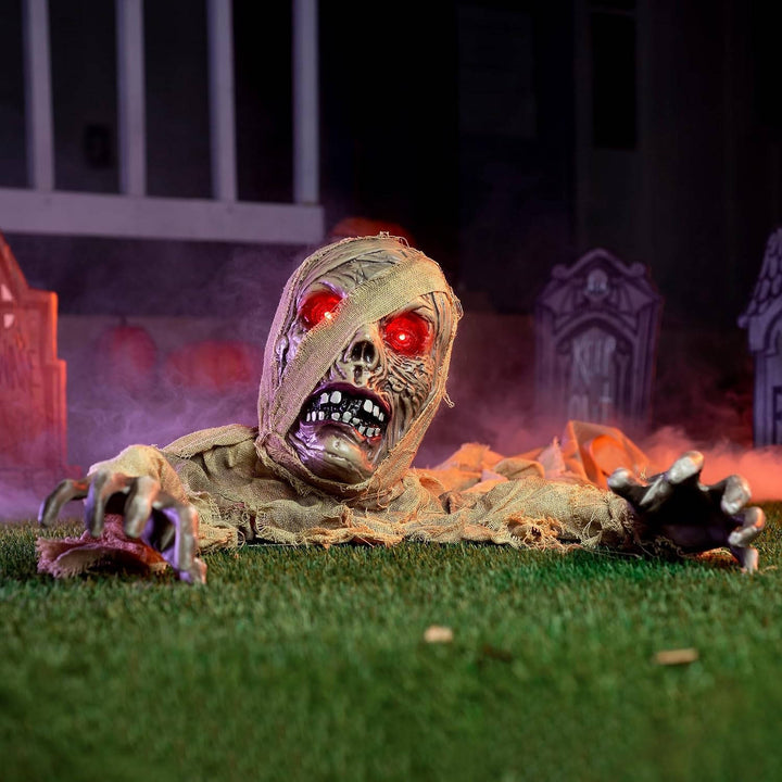 Halloween's Light-Up Zombie Groundbreaker with Creepy Sound & IR Sensor