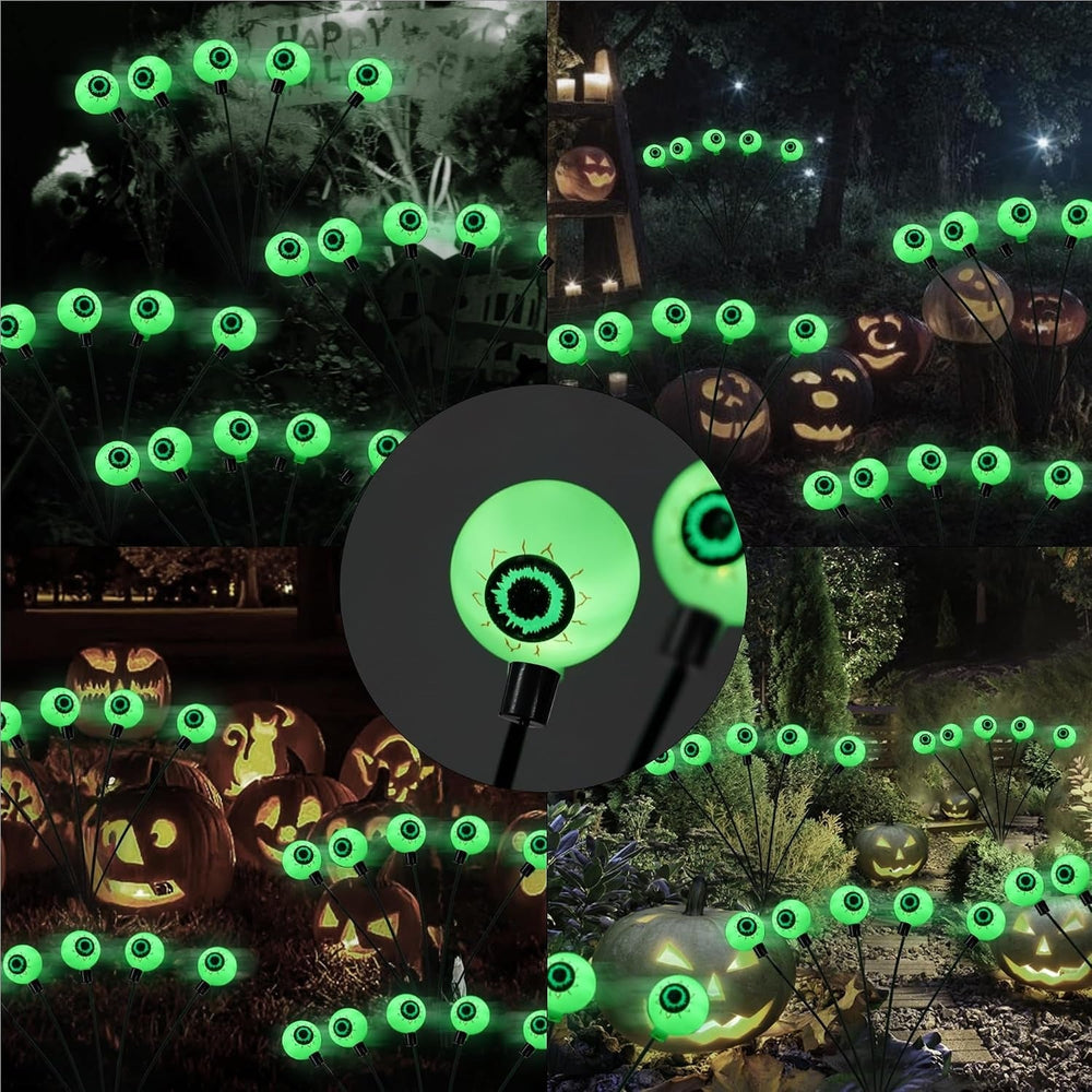Halloween's 4 Pack Solar LED Lights for Outdoor Yard and Garden Decor