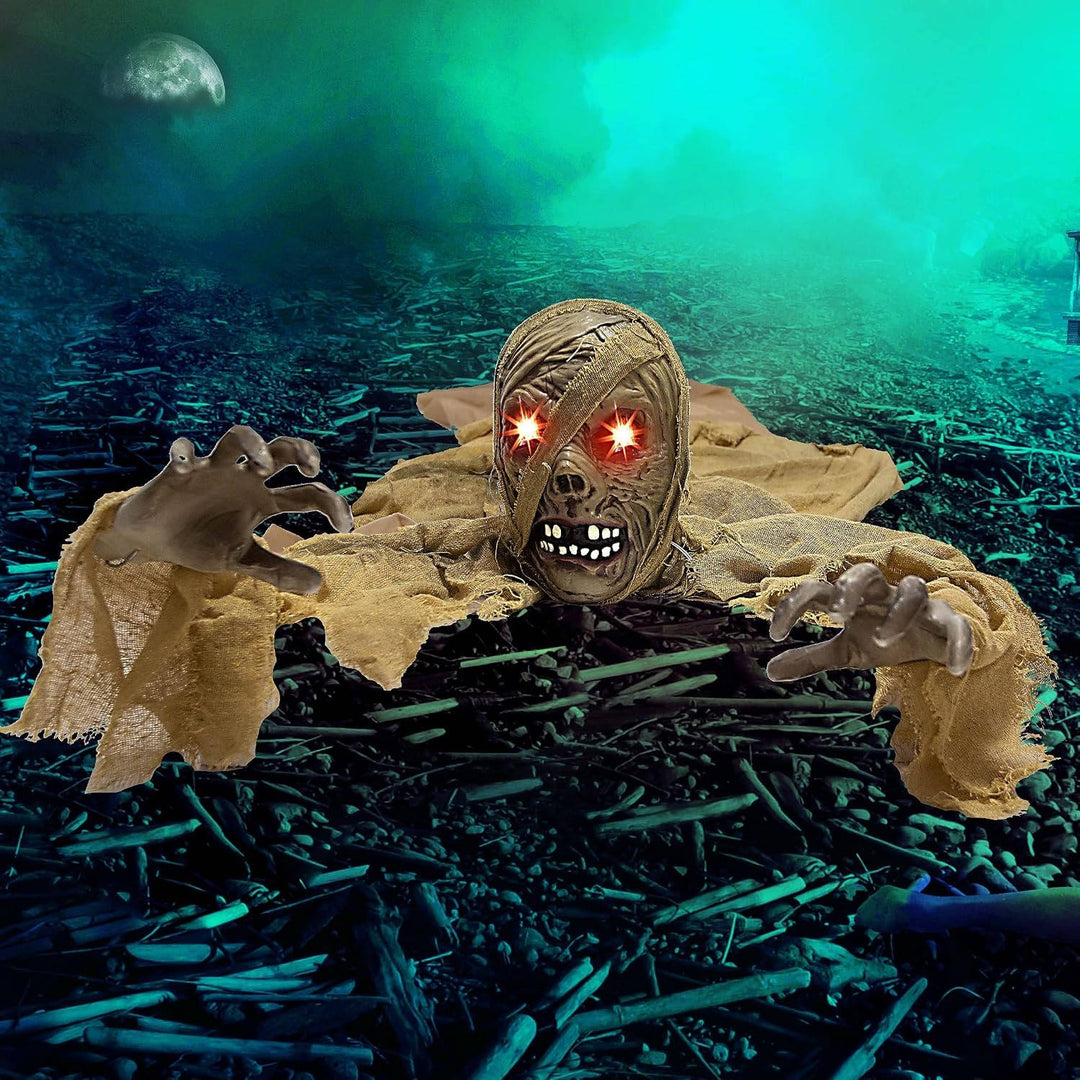 Halloween's Light-Up Zombie Groundbreaker with Creepy Sound & IR Sensor