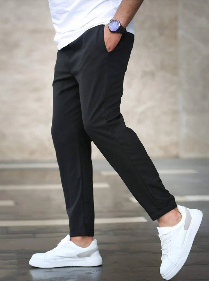 Men's Casual Slim Fit Drawstring Trousers