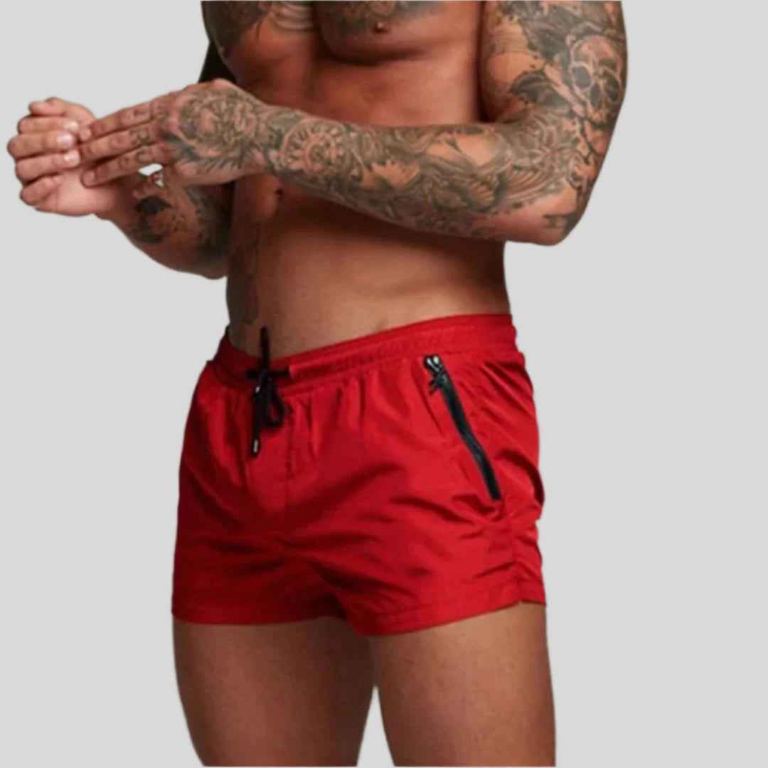 Ryan | Stylish Men's Swim Trunks Red
