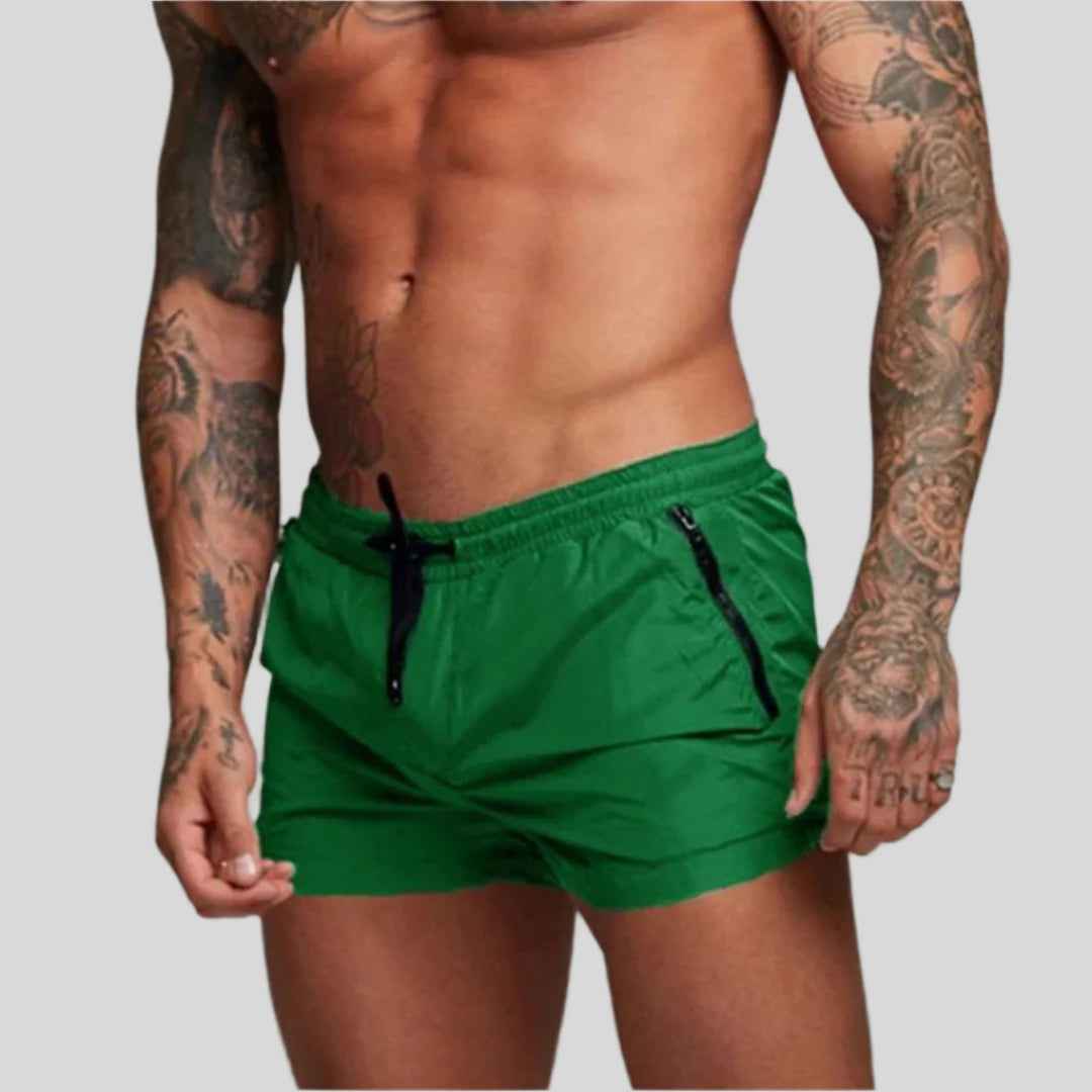 Ryan | Stylish Men's Swim Trunks Green