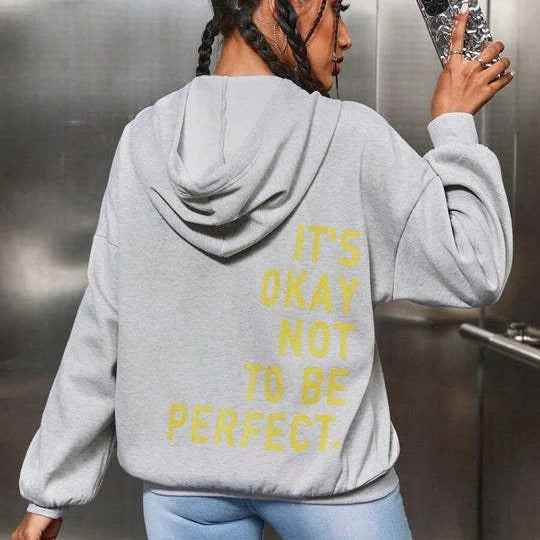 Women's Oversized Hoodie – Soft Cotton Blend – Long Sleeve Casual Wear Grey