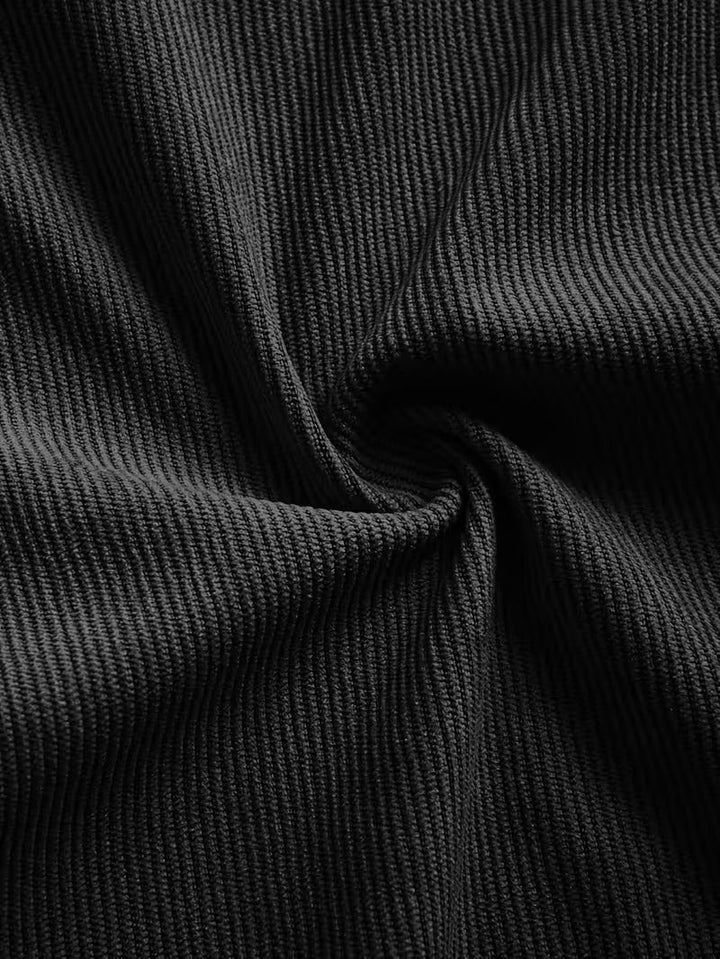 Men's Casual Corduroy Button-Up Shirt
