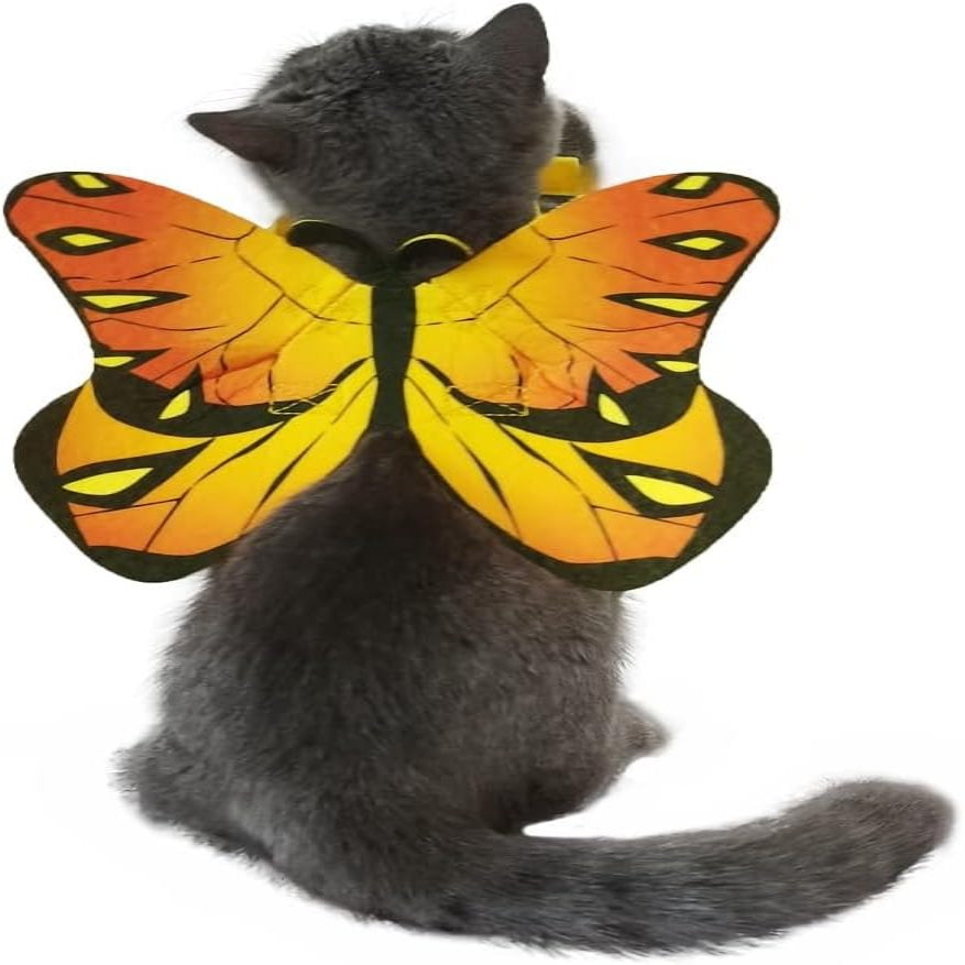Halloween's Bat Wings Costume Accessory for Cats and Small Dogs Yellow