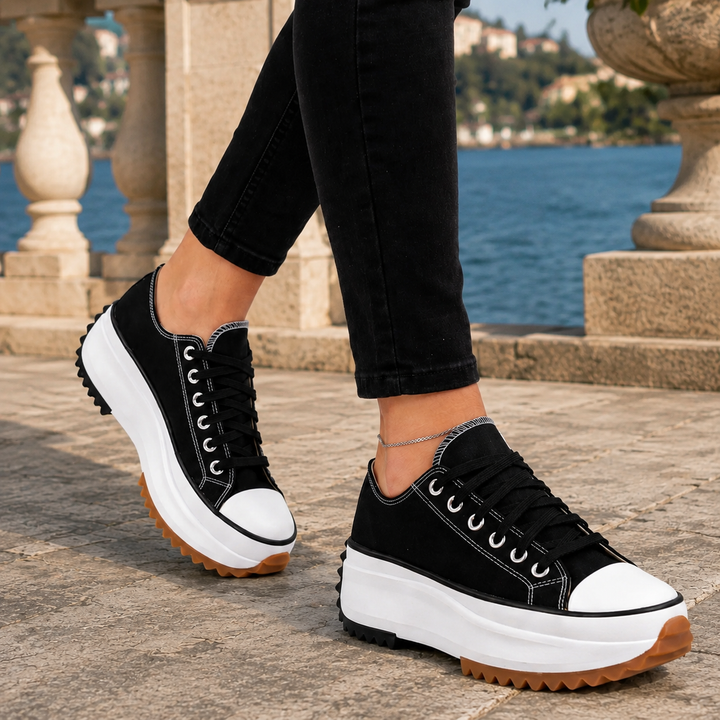 Women's Platform Sneakers Black