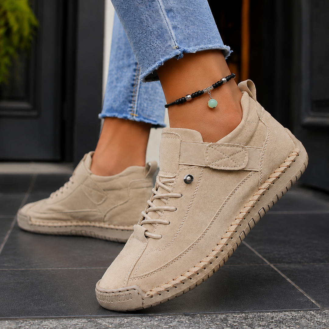 Women's Orthopedic Sneakers for Comfort and Support Beige