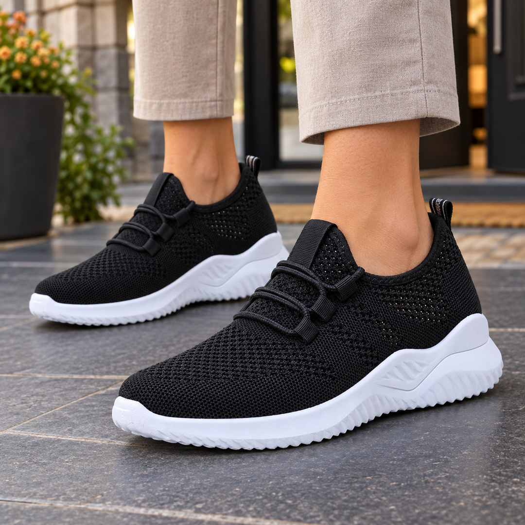 Women's Knit Sneakers Black