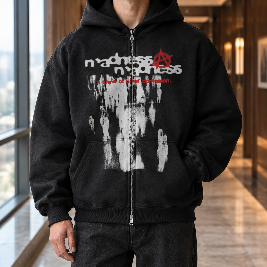 Men's Graphic Hoodie Black