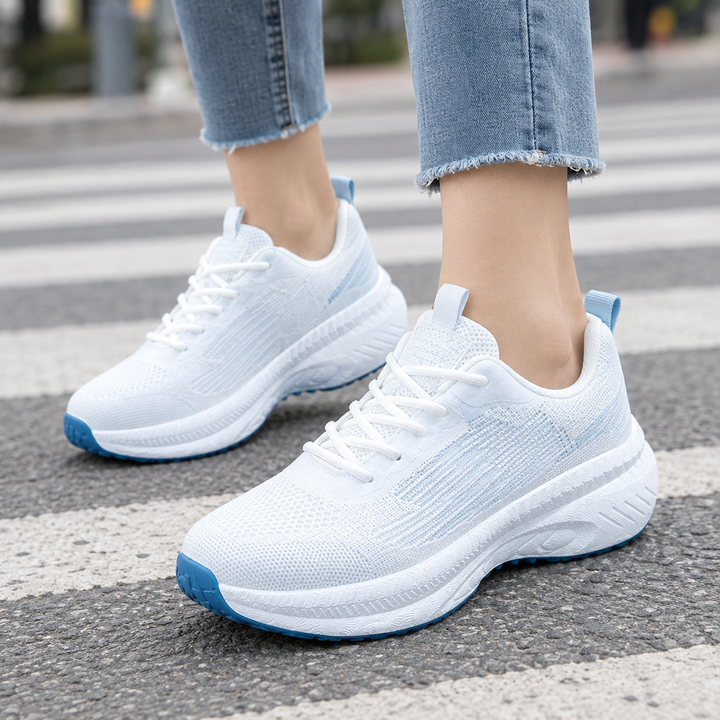 Women's Lace-Up Sneakers White