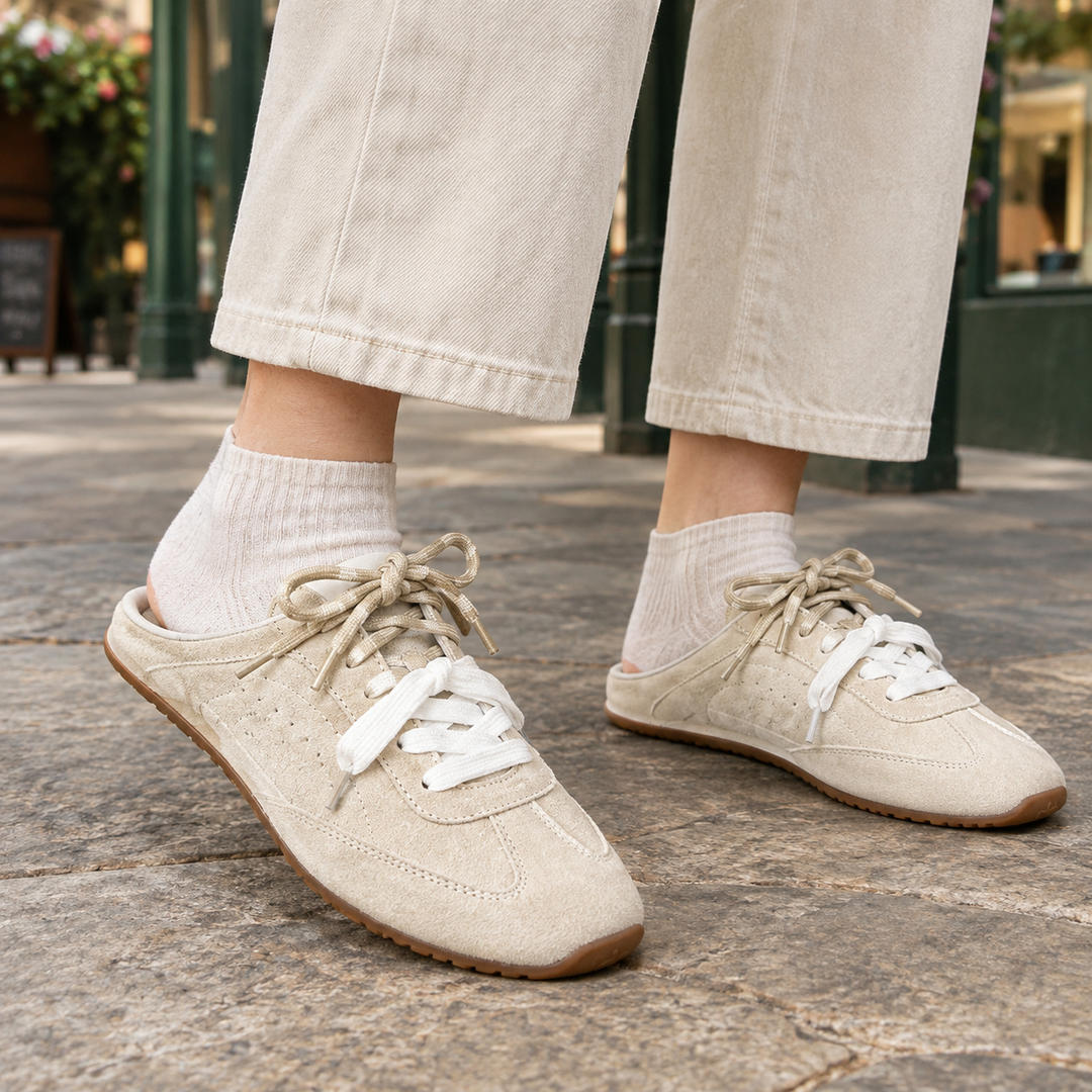 Women's Backless Sneakers Cream