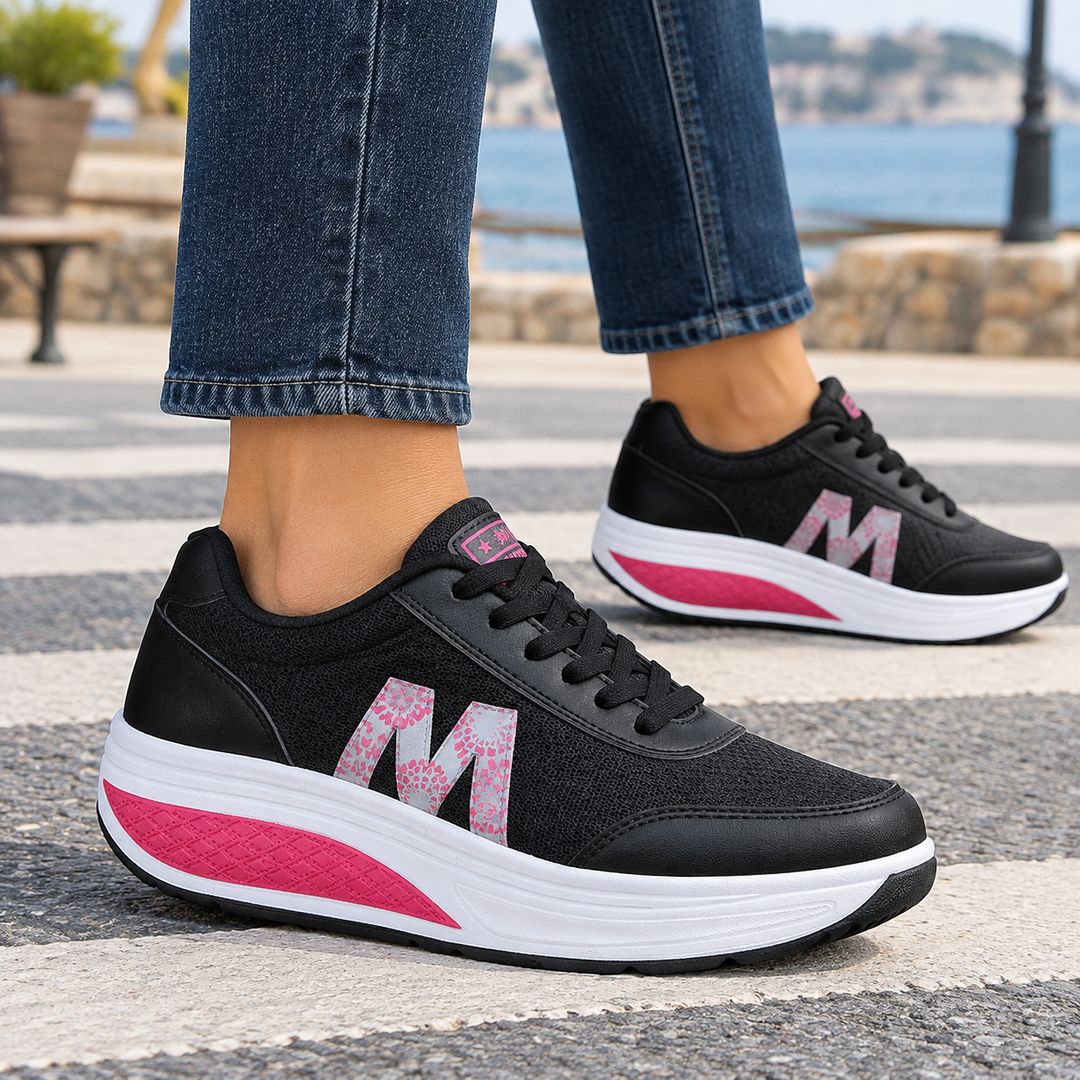 Women's Orthopedic Sneakers for Comfort and Support Black
