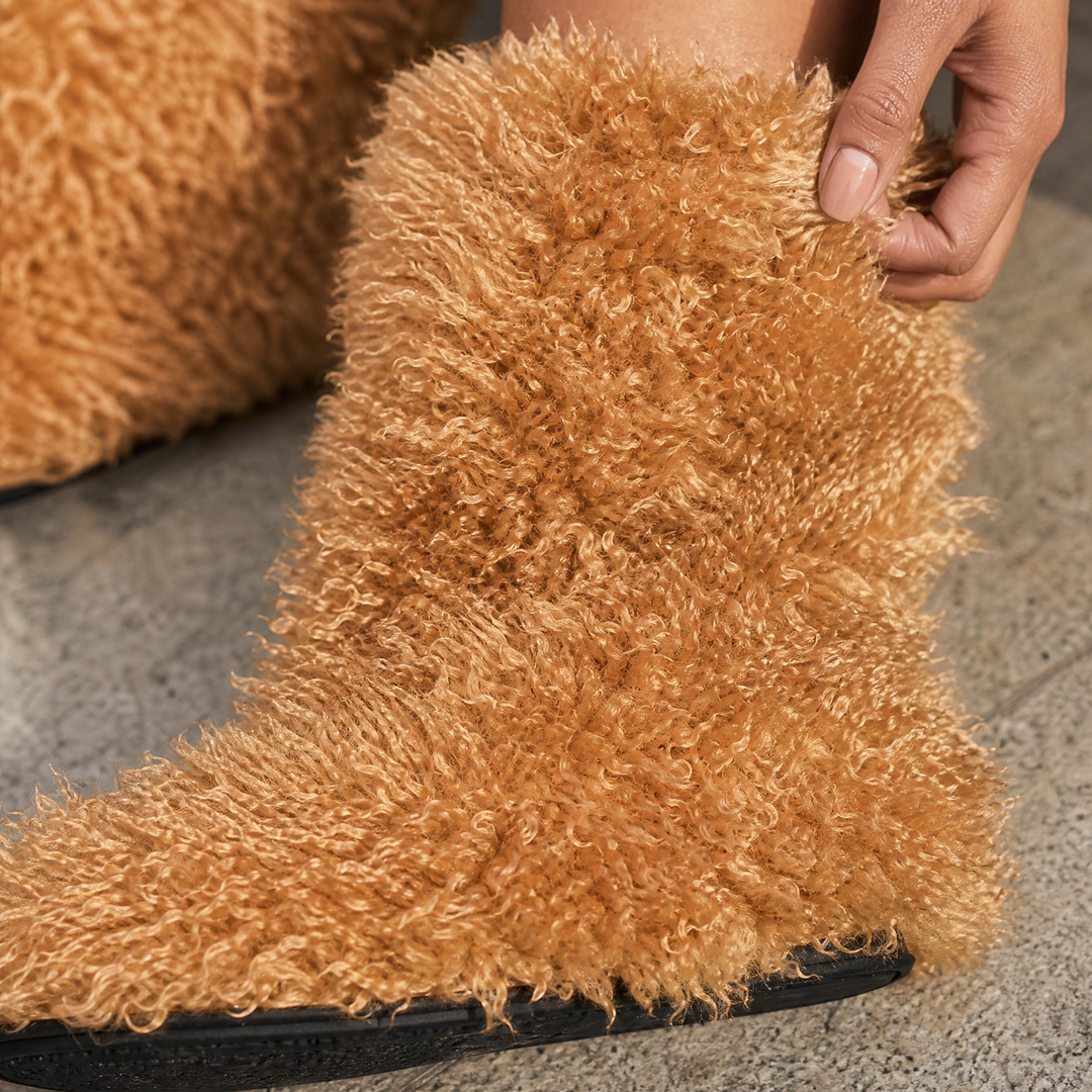 Women's Shaggy Ankle Boots