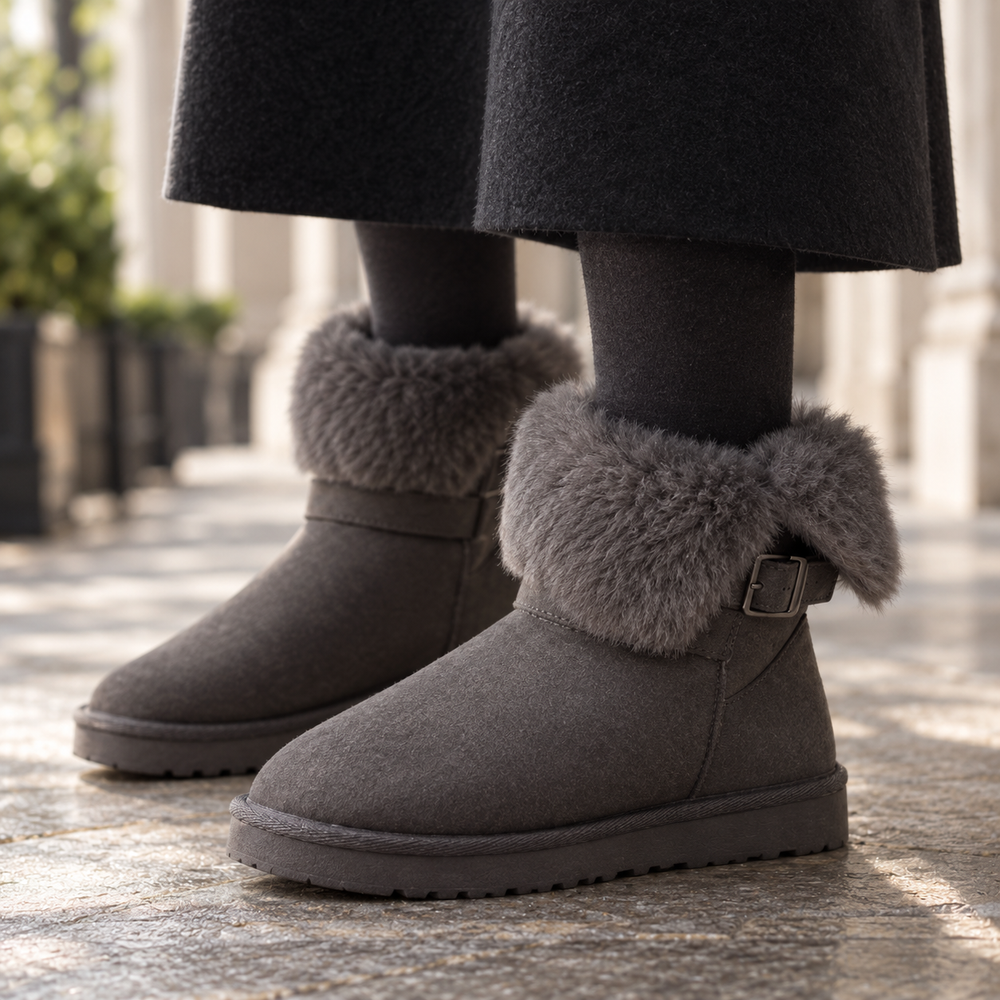Women's Buckle Snow Boots