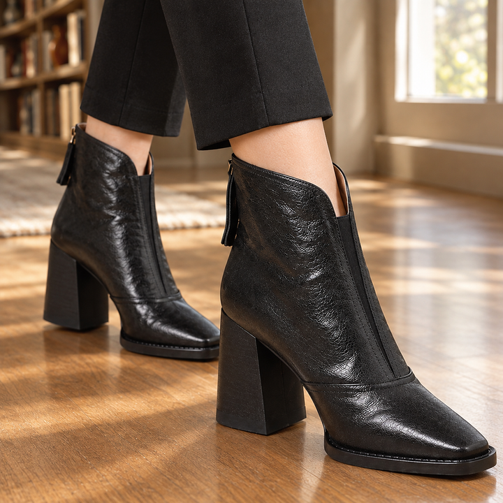 Women's Square Toe Ankle Boots