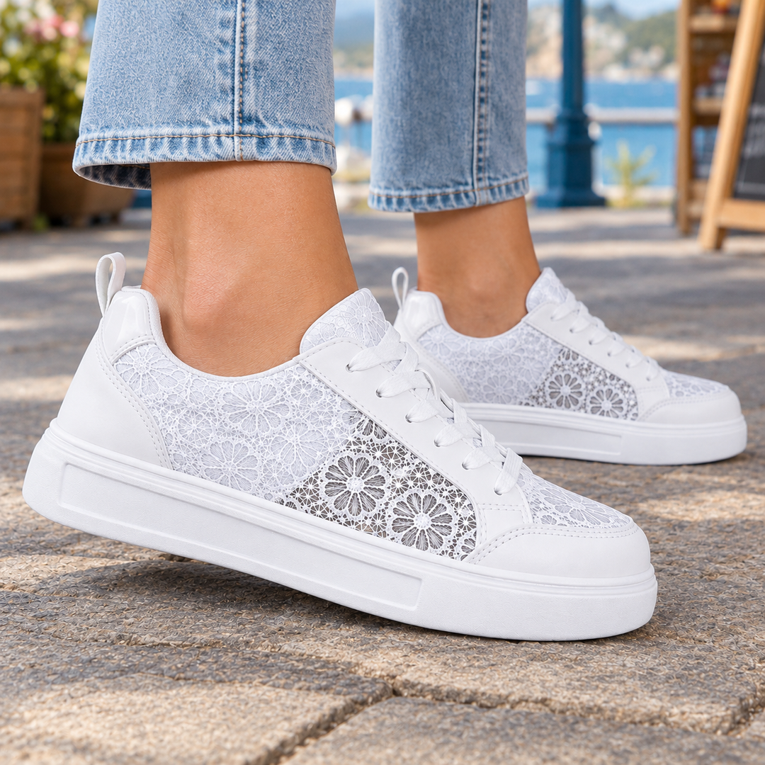Women's Floral Sneakers
