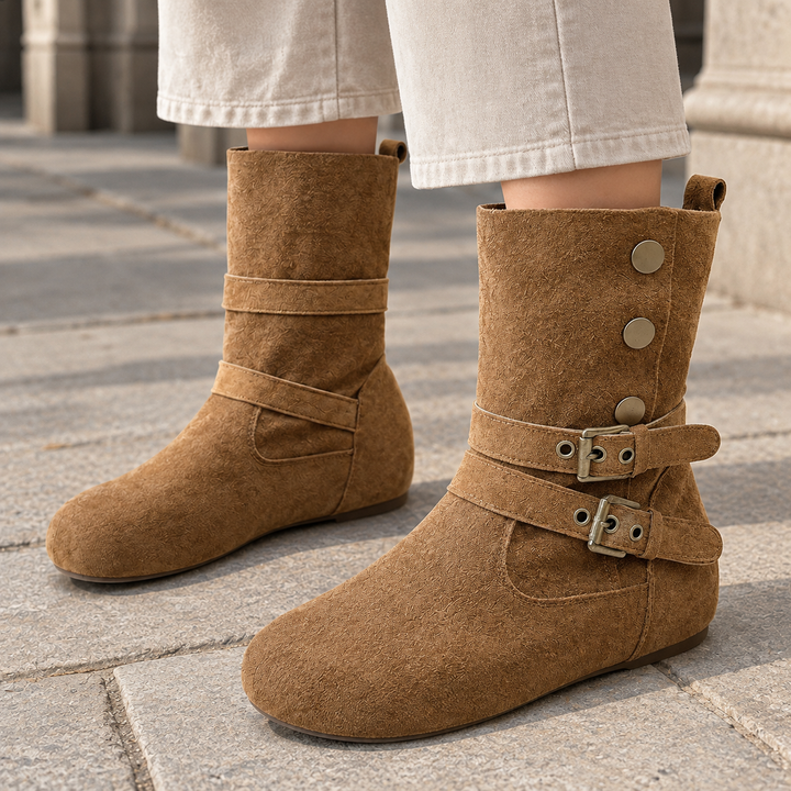 Women's Buckle Ankle Boots