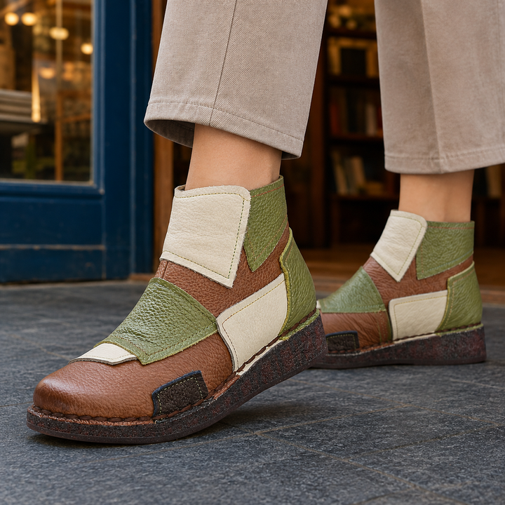 Women's Colorblock Ankle Boots