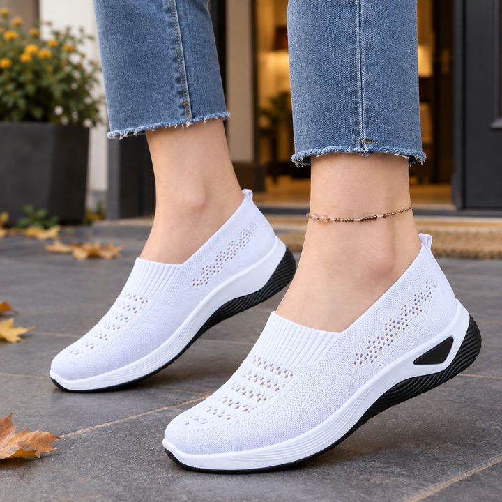 Women's Slip-On Casual Sneakers White