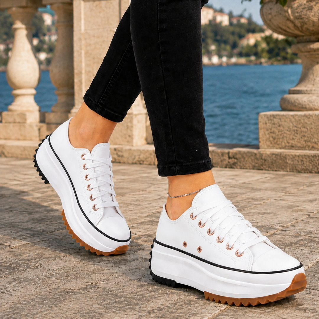 Women's Platform Sneakers White