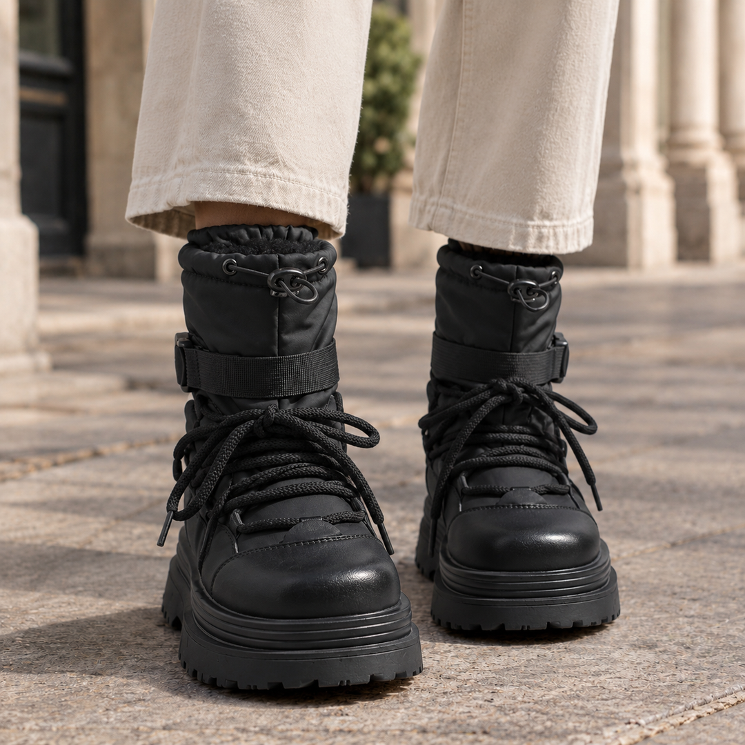 Women's Platform Boots Black