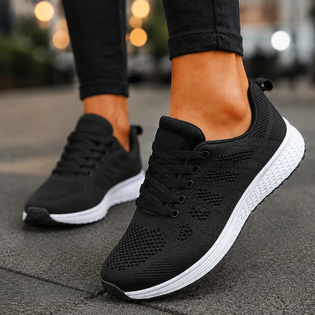 Women's Orthopedic Sneakers for Comfort and Support Black