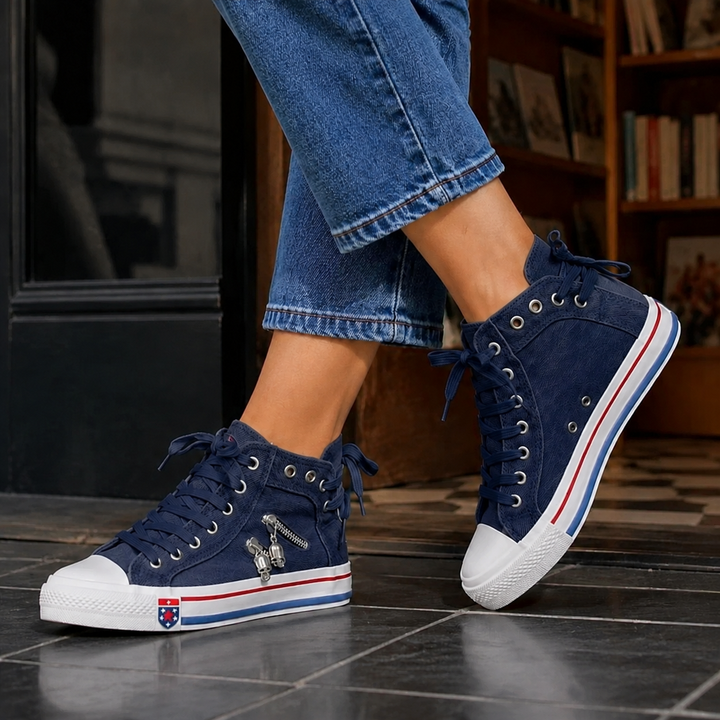 Women's Orthopedic Sneakers for Comfort and Support Navy