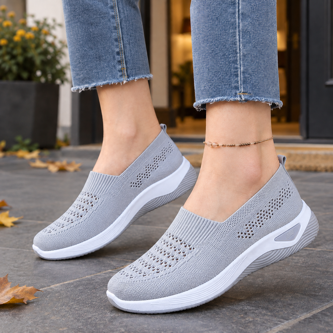 Women's Slip-On Casual Sneakers Gray