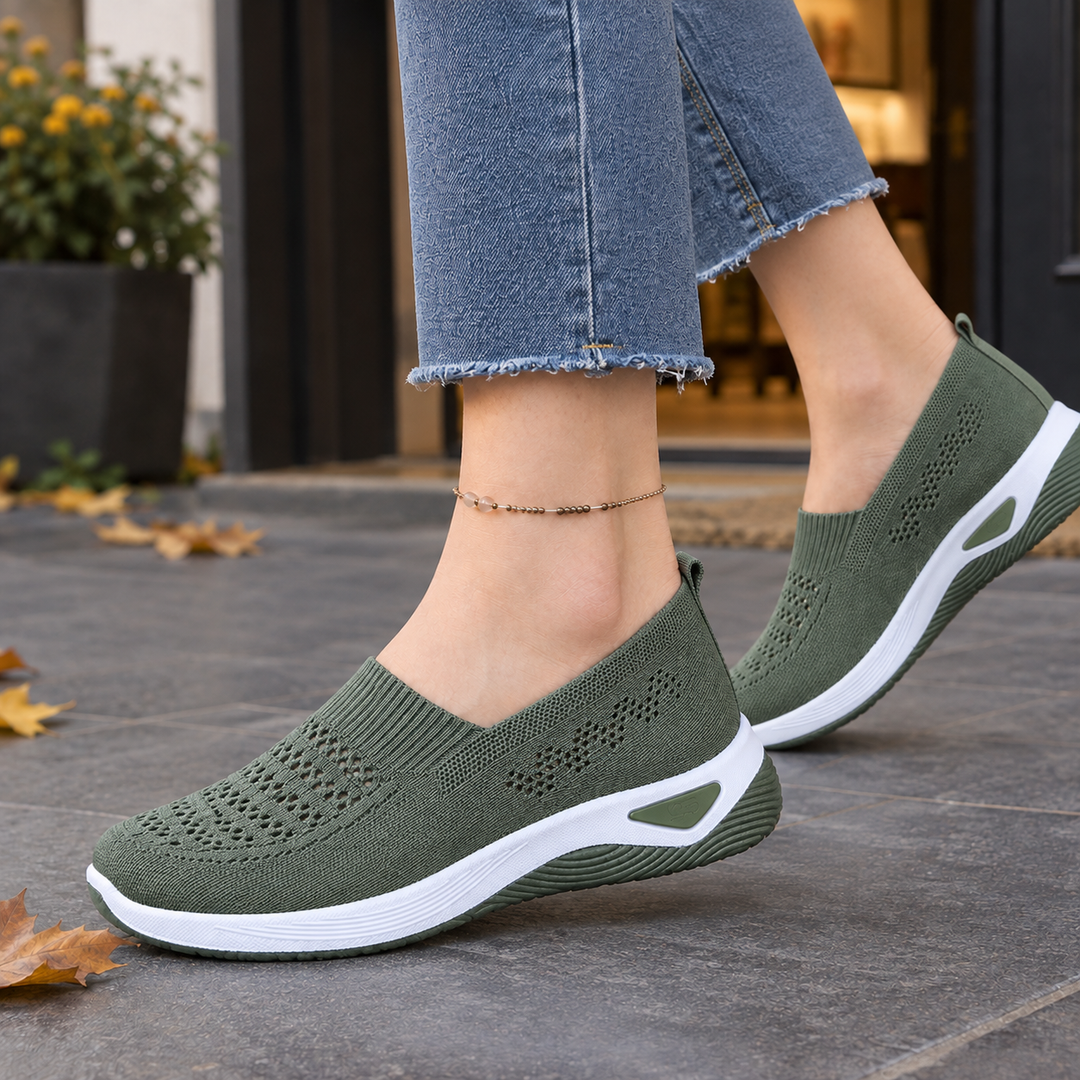 Women's Slip-On Casual Sneakers Military Green
