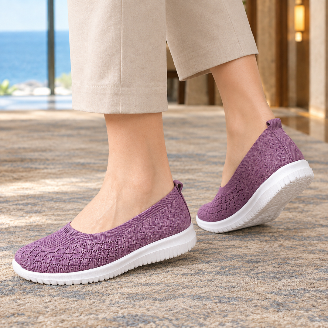 Women's Slip-On Casual Sneakers Purple
