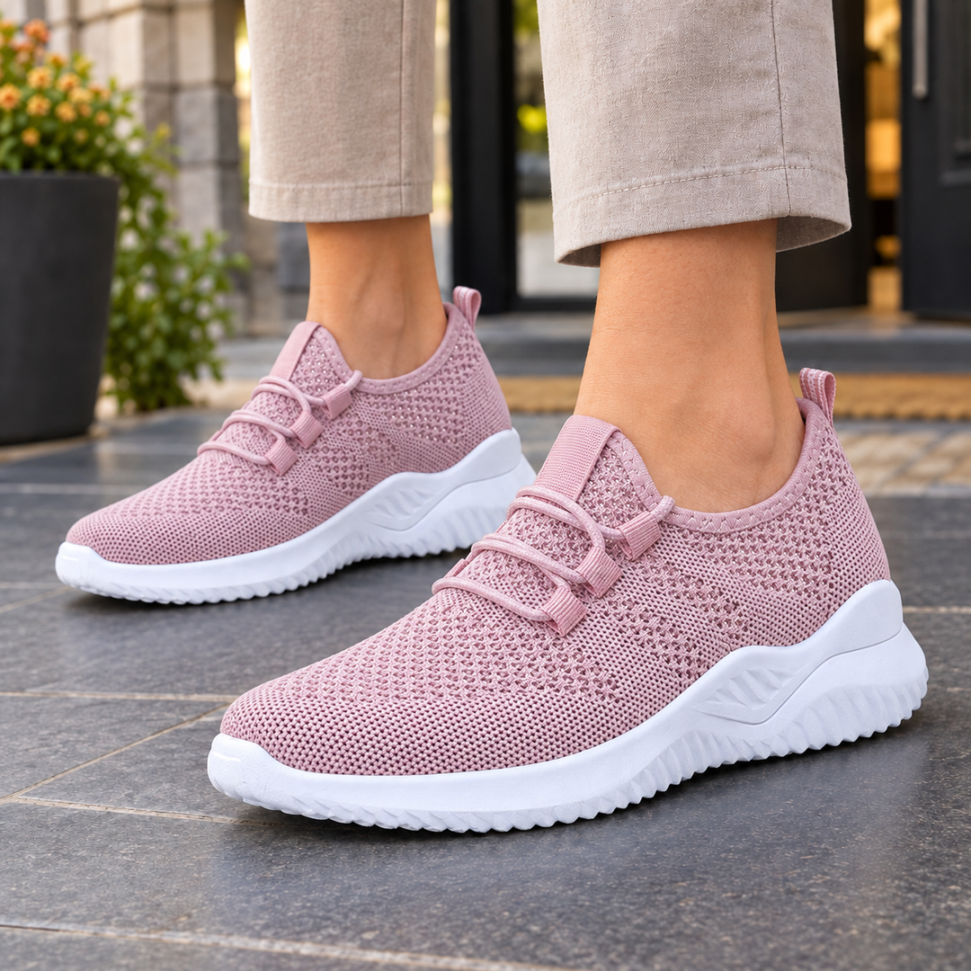 Women's Knit Sneakers Pink