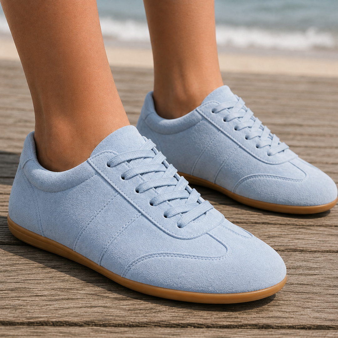 Women's Suede Casual Sneakers Blue