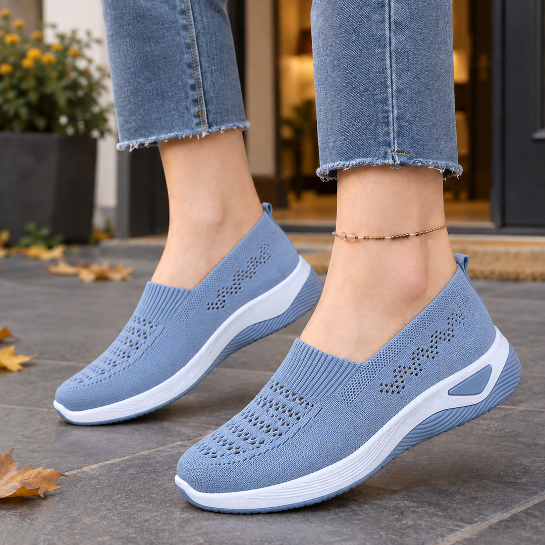 Women's Slip-On Casual Sneakers Blue