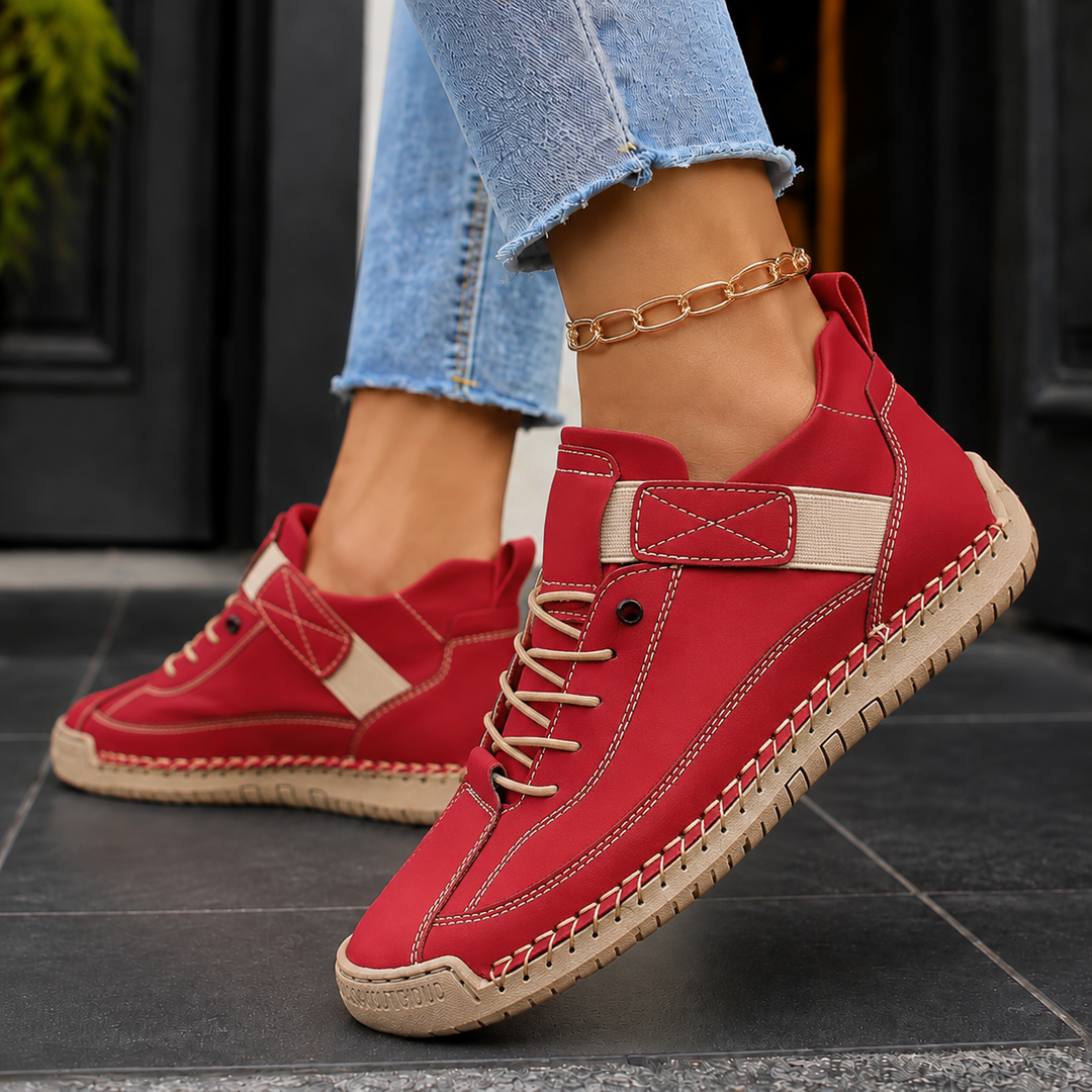 Women's Orthopedic Sneakers for Comfort and Support Red