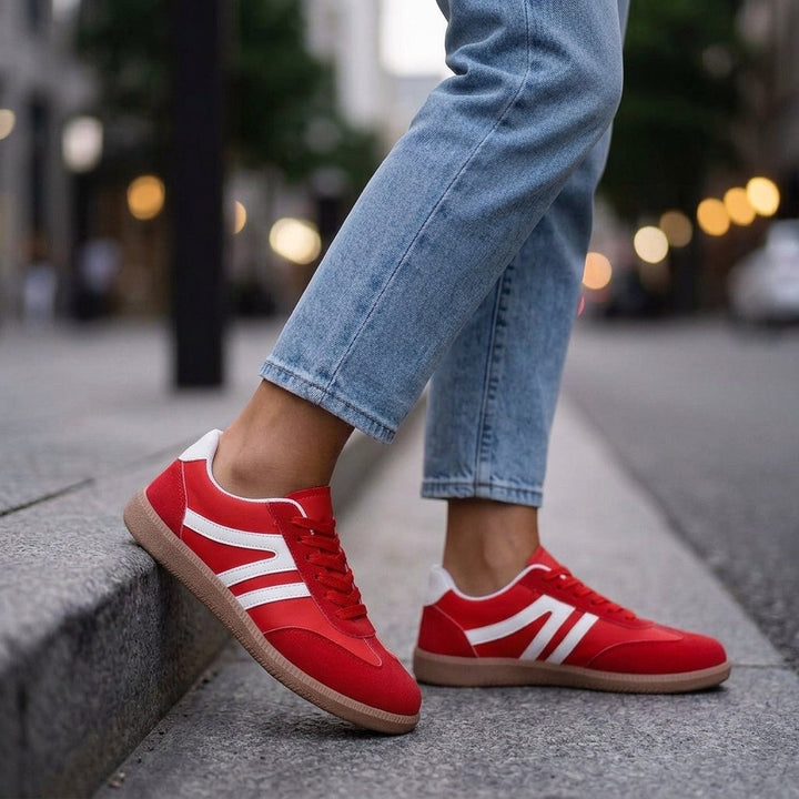 Women's Retro Sneakers Red