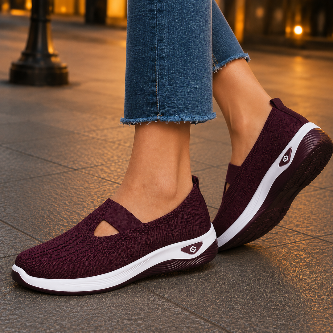 Women's Slip-On Sneakers Plum