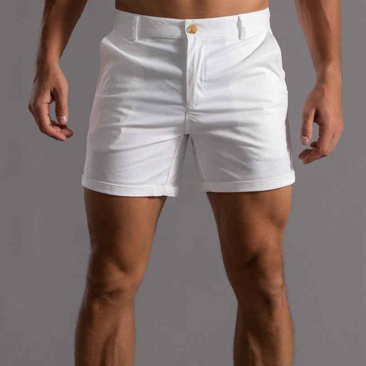Jonathan | Stylish Tailored Shorts White