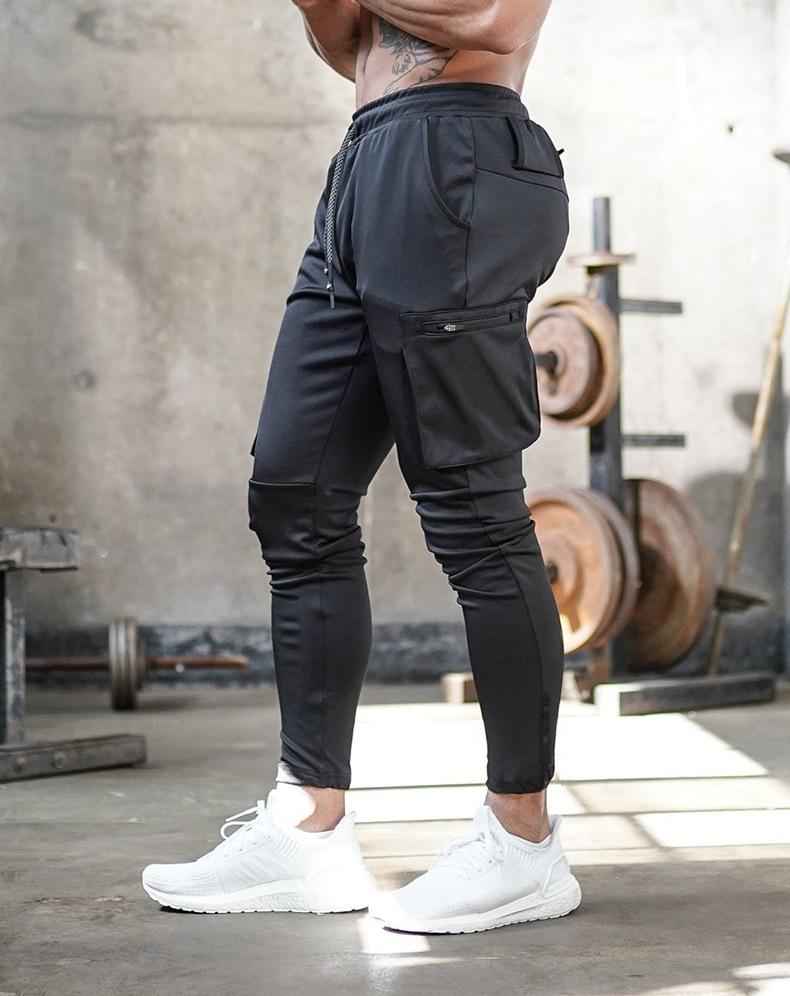 Men's Breathable Sports Pants – Comfortable & Flexible Fit Zwart
