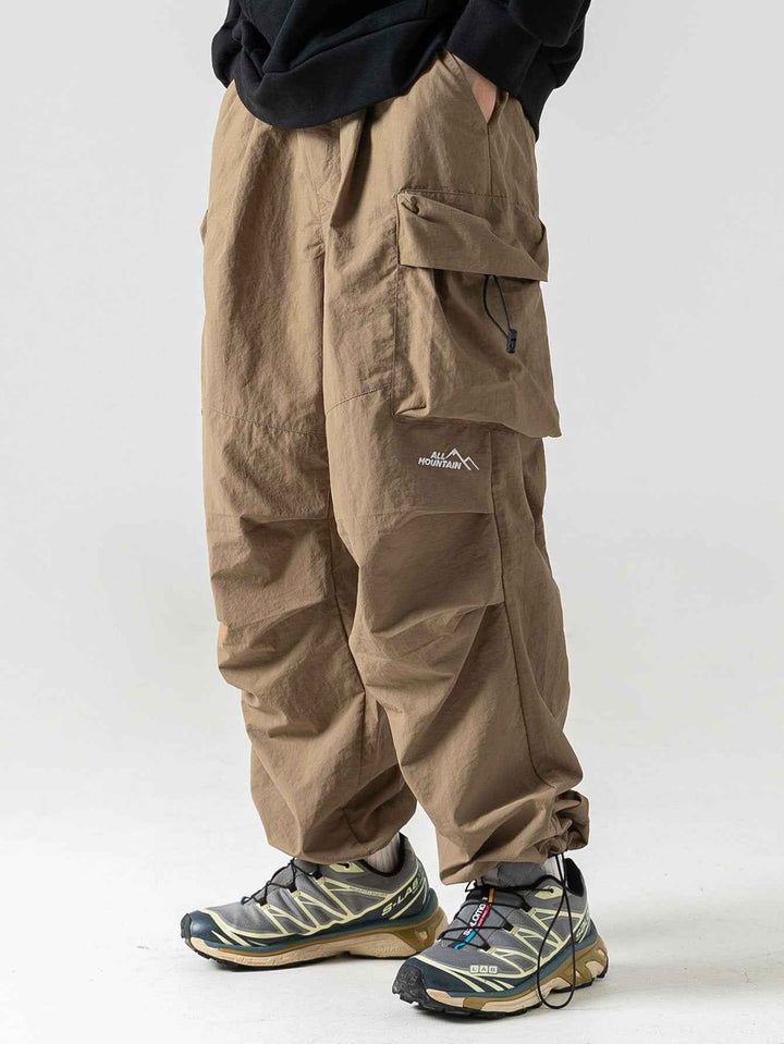 Men's Water-Resistant Cargo Pants – Ideal for Outdoor & Hiking Brown