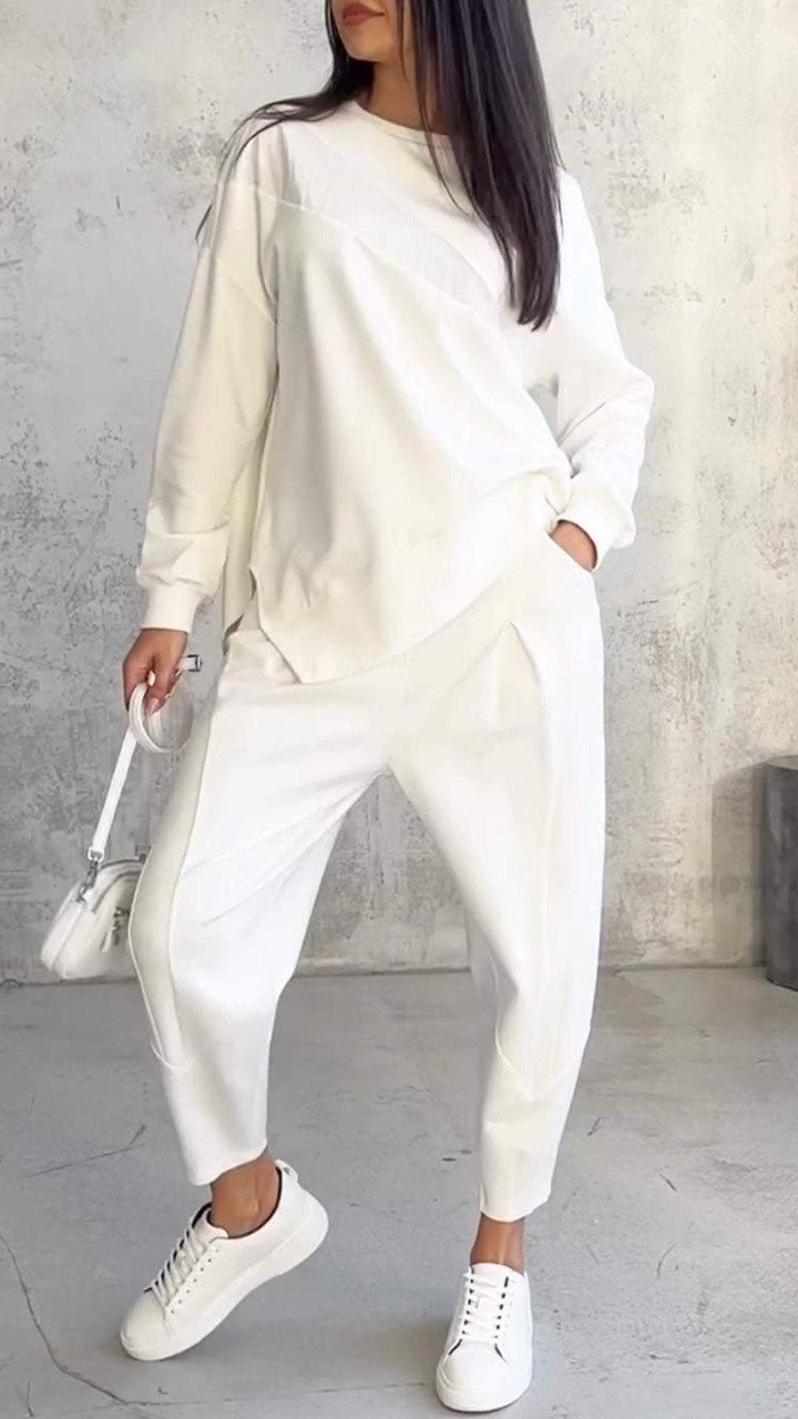 Chic Women's Two-Piece Set for Casual Comfort