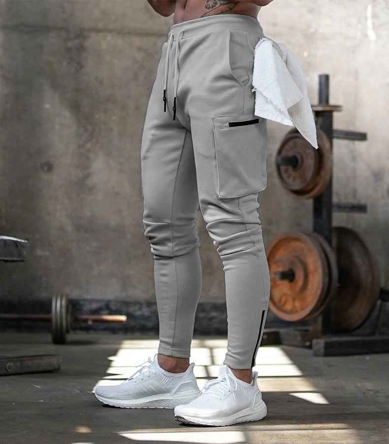 Men's Breathable Sports Pants – Comfortable & Flexible Fit Grijs