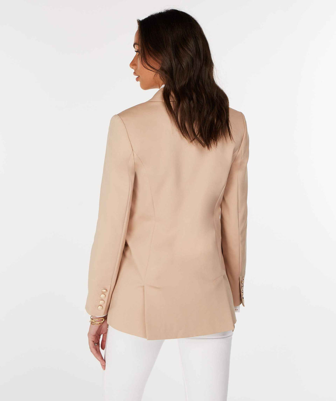 Women's Tailored Blazer and Mini Skirt Set – Chic Double Button Design