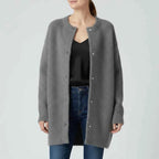 Women's Oversized Cardigan Grey One Size