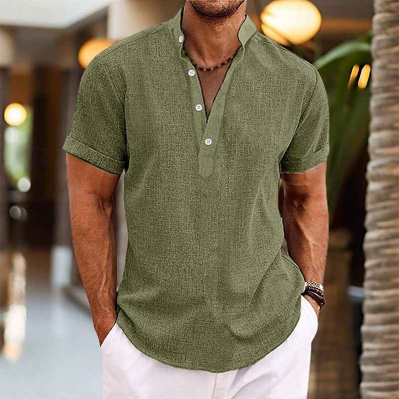 Men's Lightweight Short Sleeve Shirt Green