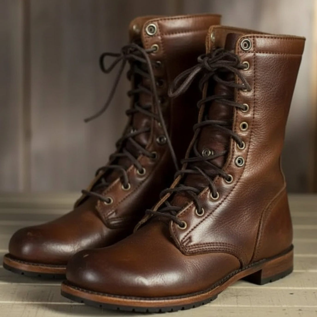 Snörade ankelboots för kvinnor för stilren komfort